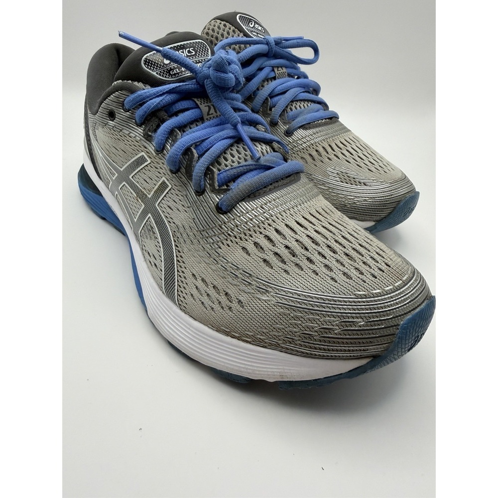 ASICS Gel-Nimbus 21 Women's Size 8 Running Shoes Gray Blue Athletic